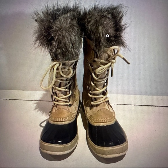 Sorel Women Joan Of Arctic Tall Brown Suede Waterproof Winter Snow Rain Size 8.5 - Picture 2 of 4